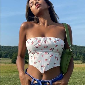 Princess Polly Floral Bustier Top